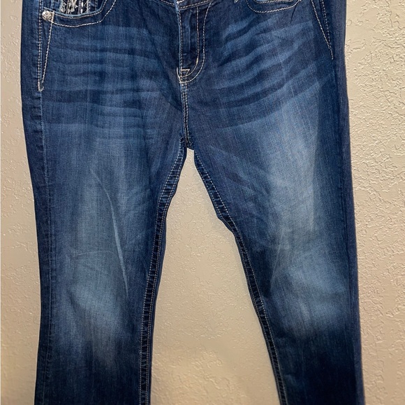 Miss me jeans je8188e2r size 33 mid rose easy boot jeans - Picture 9 of 10